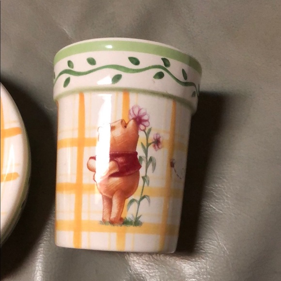 Disney Simply Pooh ceramic toothbrush cup set new - Picture 3 of 7